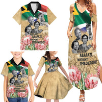 South African Women Mobilisation Family Matching Summer Maxi Dress and Hawaiian Shirt Wathint Abafazi Wathint Imbokodo - Wonder Print Shop