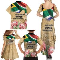 South African Women Mobilisation Family Matching Summer Maxi Dress and Hawaiian Shirt Wathint Abafazi Wathint Imbokodo - Wonder Print Shop