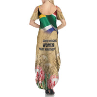 South African Women Mobilisation Family Matching Summer Maxi Dress and Hawaiian Shirt Wathint Abafazi Wathint Imbokodo - Wonder Print Shop