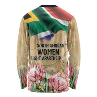South African Women Mobilisation Long Sleeve Shirt Wathint Abafazi Wathint Imbokodo - Wonder Print Shop
