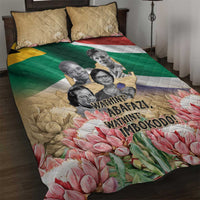 South African Women Mobilisation Quilt Bed Set Wathint Abafazi Wathint Imbokodo - Wonder Print Shop