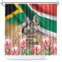 South African Women Mobilisation Shower Curtain Wathint Abafazi Wathint Imbokodo - Wonder Print Shop