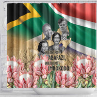 South African Women Mobilisation Shower Curtain Wathint Abafazi Wathint Imbokodo - Wonder Print Shop