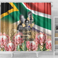 South African Women Mobilisation Shower Curtain Wathint Abafazi Wathint Imbokodo - Wonder Print Shop