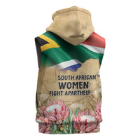 South African Women Mobilisation Sleeveless Zip Hoodie Wathint Abafazi Wathint Imbokodo - Wonder Print Shop