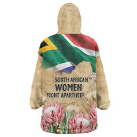 South African Women Mobilisation Wearable Blanket Hoodie Wathint Abafazi Wathint Imbokodo - Wonder Print Shop
