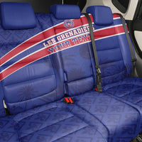 Custom Haiti Football Back Car Seat Cover Les Grenadiers - Royal Palm - Wonder Print Shop