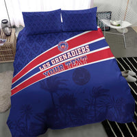 Custom Haiti Football Bedding Set Les Grenadiers - Royal Palm - Wonder Print Shop