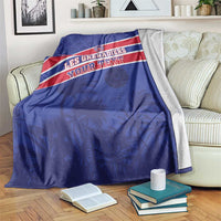 Custom Haiti Football Blanket Les Grenadiers - Royal Palm