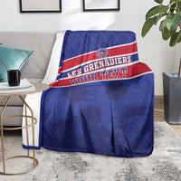 Custom Haiti Football Blanket Les Grenadiers - Royal Palm