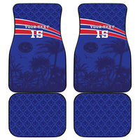 Custom Haiti Football Car Mats Les Grenadiers - Royal Palm - Wonder Print Shop