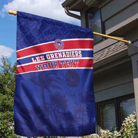 Custom Haiti Football Garden Flag Les Grenadiers - Royal Palm - Wonder Print Shop
