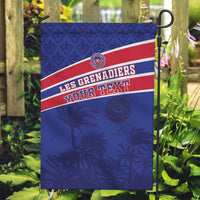 Custom Haiti Football Garden Flag Les Grenadiers - Royal Palm - Wonder Print Shop