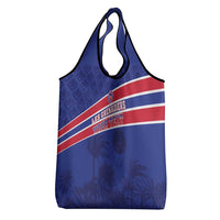 Custom Haiti Football Grocery Bag Les Grenadiers - Royal Palm