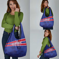 Custom Haiti Football Grocery Bag Les Grenadiers - Royal Palm