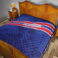 Custom Haiti Football Quilt Les Grenadiers - Royal Palm - Wonder Print Shop