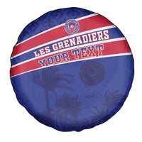 Custom Haiti Football Spare Tire Cover Les Grenadiers - Royal Palm - Wonder Print Shop