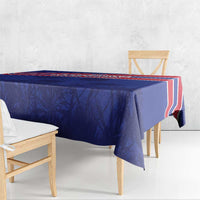Custom Haiti Football Tablecloth Les Grenadiers - Royal Palm - Wonder Print Shop