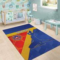 Custom Haiti Football Area Rug Neg Marron Go Ayiti - Wonder Print Shop