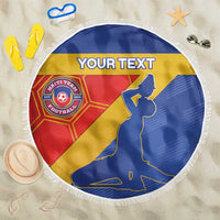 Custom Haiti Football Beach Blanket Neg Marron Go Ayiti - Wonder Print Shop