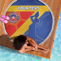 Custom Haiti Football Beach Blanket Neg Marron Go Ayiti - Wonder Print Shop