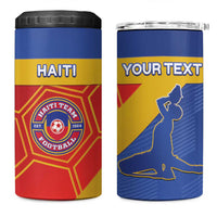 Custom Haiti Football 4 in 1 Can Cooler Tumbler Neg Marron Go Ayiti - Wonder Print Shop