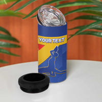 Custom Haiti Football 4 in 1 Can Cooler Tumbler Neg Marron Go Ayiti - Wonder Print Shop