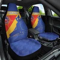 Custom Haiti Football Car Seat Cover Neg Marron Go Ayiti - Wonder Print Shop