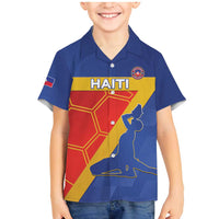 Custom Haiti Football Family Matching Mermaid Dress and Hawaiian Shirt Neg Marron Go Ayiti - Wonder Print Shop