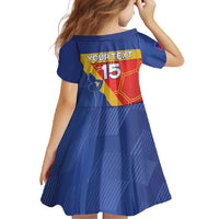 Custom Haiti Football Family Matching Summer Maxi Dress and Hawaiian Shirt Neg Marron Go Ayiti - Wonder Print Shop