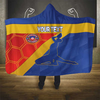 Custom Haiti Football Hooded Blanket Neg Marron Go Ayiti