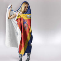 Custom Haiti Football Hooded Blanket Neg Marron Go Ayiti