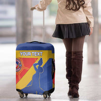 Custom Haiti Football Luggage Cover Neg Marron Go Ayiti - Wonder Print Shop