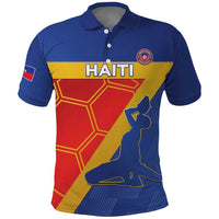 Custom Haiti Football Polo Shirt Neg Marron Go Ayiti - Wonder Print Shop