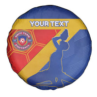 Custom Haiti Football Spare Tire Cover Neg Marron Go Ayiti - Wonder Print Shop