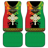 Personalised Ethiopia Car Mats Lion Of Judah Mix African Pattern - Wonder Print Shop