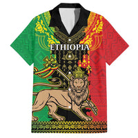 Personalised Ethiopia Family Matching Summer Maxi Dress and Hawaiian Shirt Lion Of Judah Mix African Pattern - Wonder Print Shop