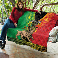 Personalised Ethiopia Quilt Lion Of Judah Mix African Pattern - Wonder Print Shop