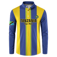 Custom Tanzania Football Button Sweatshirt Sporty Style