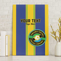 Custom Tanzania Football Canvas Wall Art Sporty Style