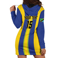 Custom Tanzania Football Hoodie Dress Sporty Style