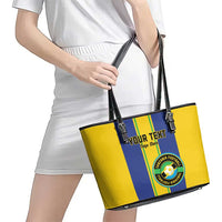 Custom Tanzania Football Leather Tote Bag Sporty Style