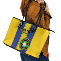 Custom Tanzania Football Leather Tote Bag Sporty Style