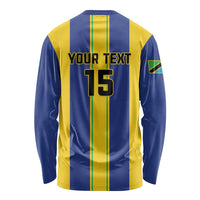 Custom Tanzania Football Long Sleeve Shirt Sporty Style