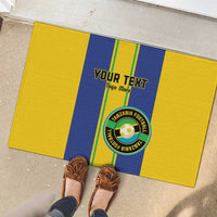 Custom Tanzania Football Rubber Doormat Sporty Style