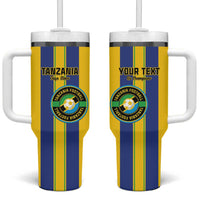 Custom Tanzania Football Tumbler With Handle Sporty Style