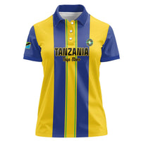Custom Tanzania Football Women Polo Shirt Sporty Style