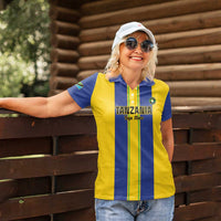 Custom Tanzania Football Women Polo Shirt Sporty Style