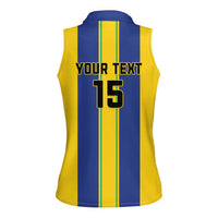 Custom Tanzania Football Women Sleeveless Polo Shirt Sporty Style