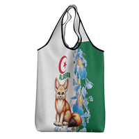 Algeria Fennec Fox Grocery Bag Blue Isris Flower